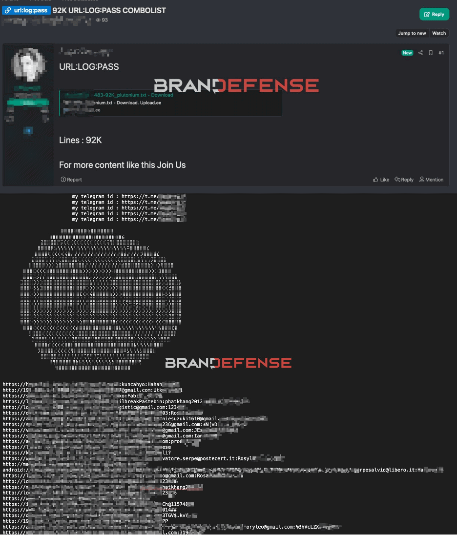 What Is Credential Stuffing? How the Attack Works and How to Stop It 2 Example of stolen credentials being shared as URL log pass combolist on dark web forums